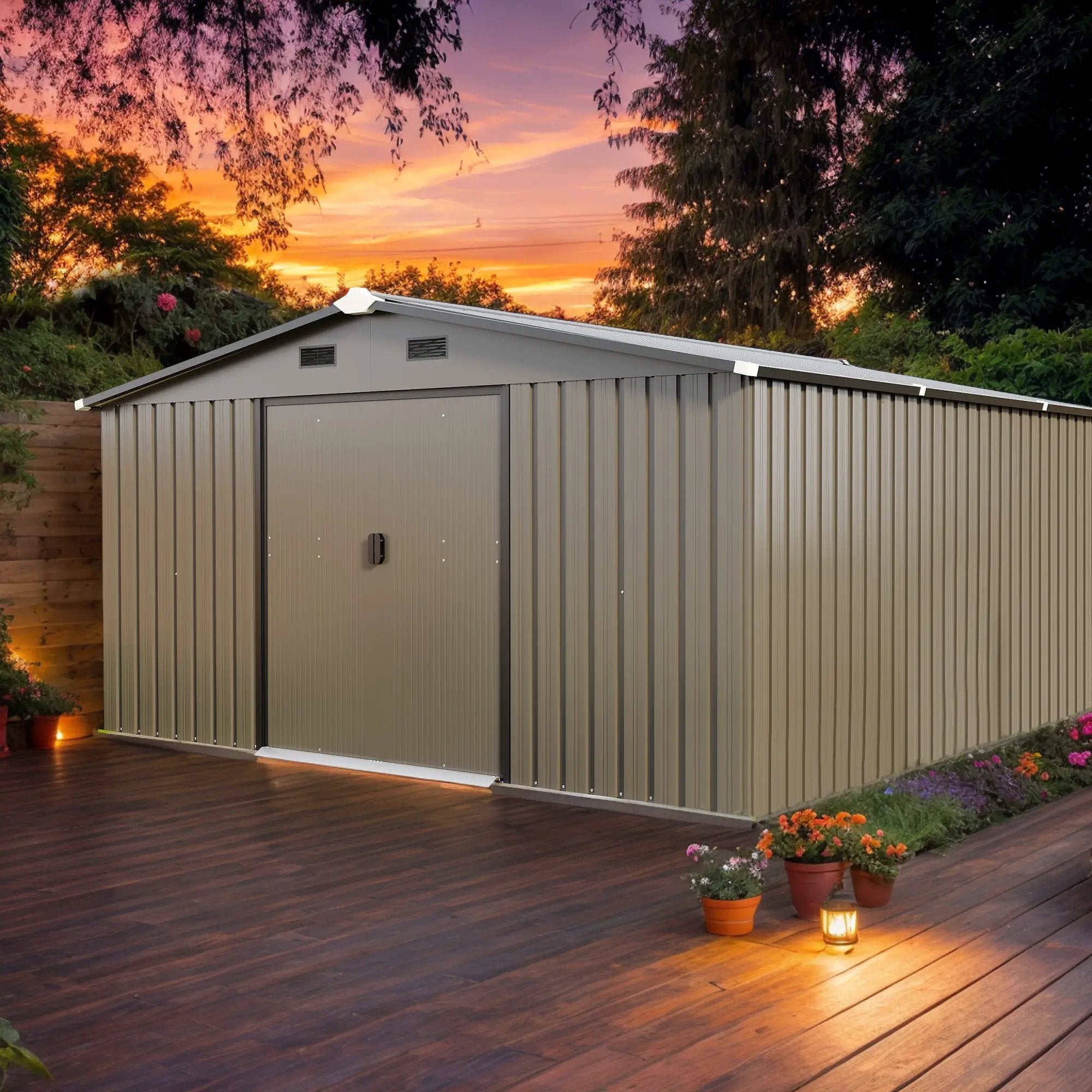 Campcraft 10x12ft Color Steel Plate Storage Shed by HouseOfZazla