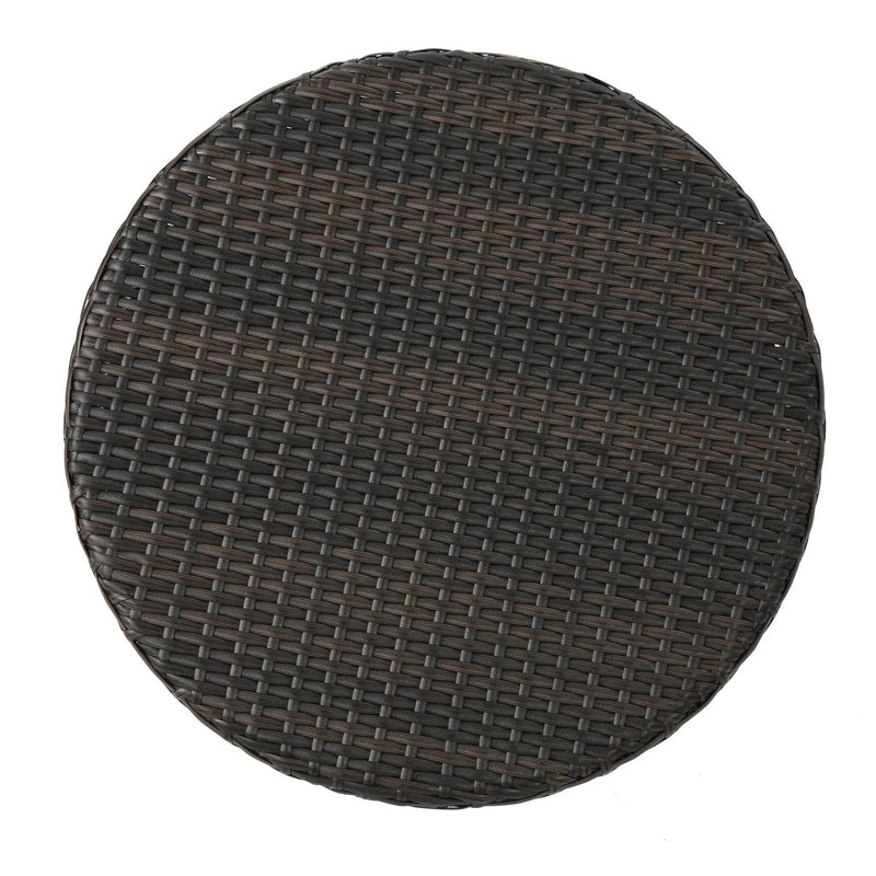 Kenneth 3 Pieces Chat Set Outdoor Furniture - Brown Multi by HouseOfZazla