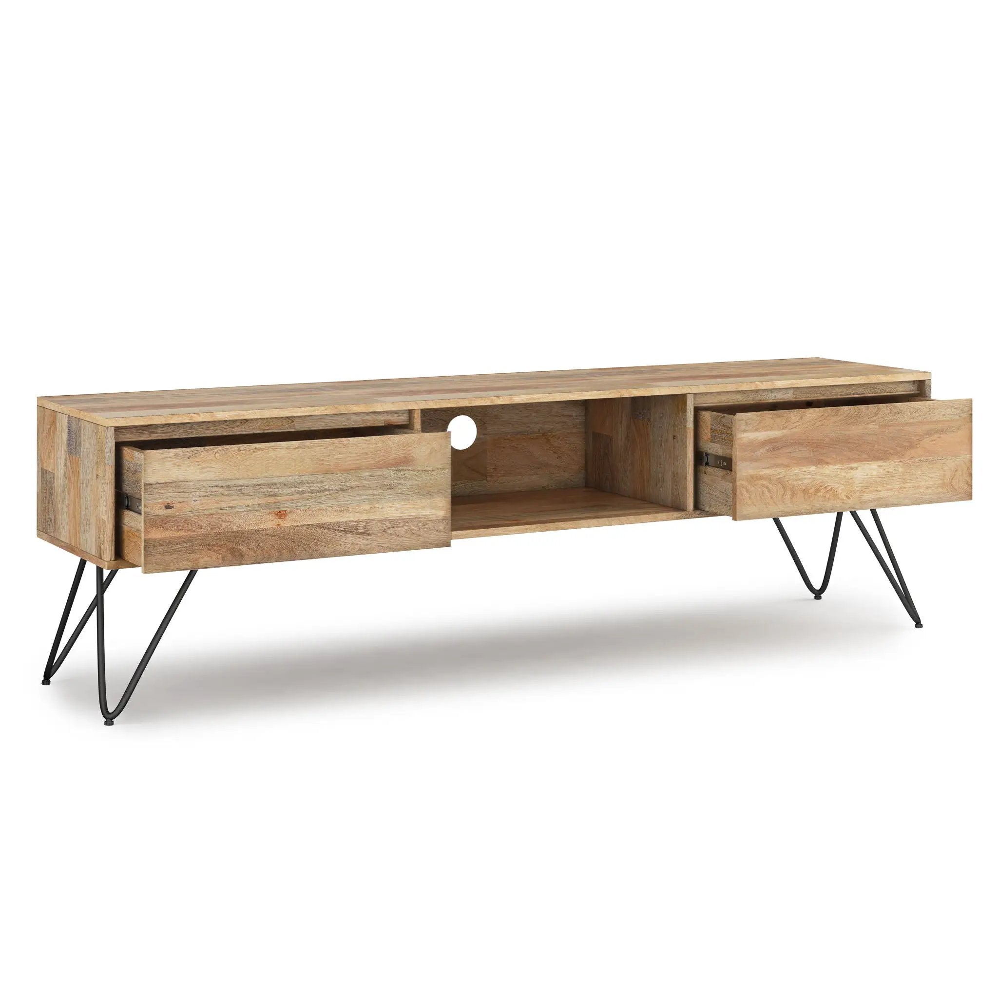 Hunter - Handcrafted TV Media Stand - Natural by HouseOfZazla