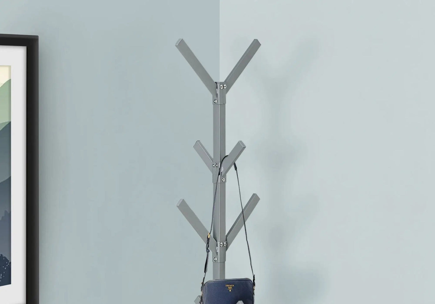 Coat Rack, Hall Tree, Freestanding, 8 Hooks, Entryway, Contemporary & Modern by HouseOfZazla