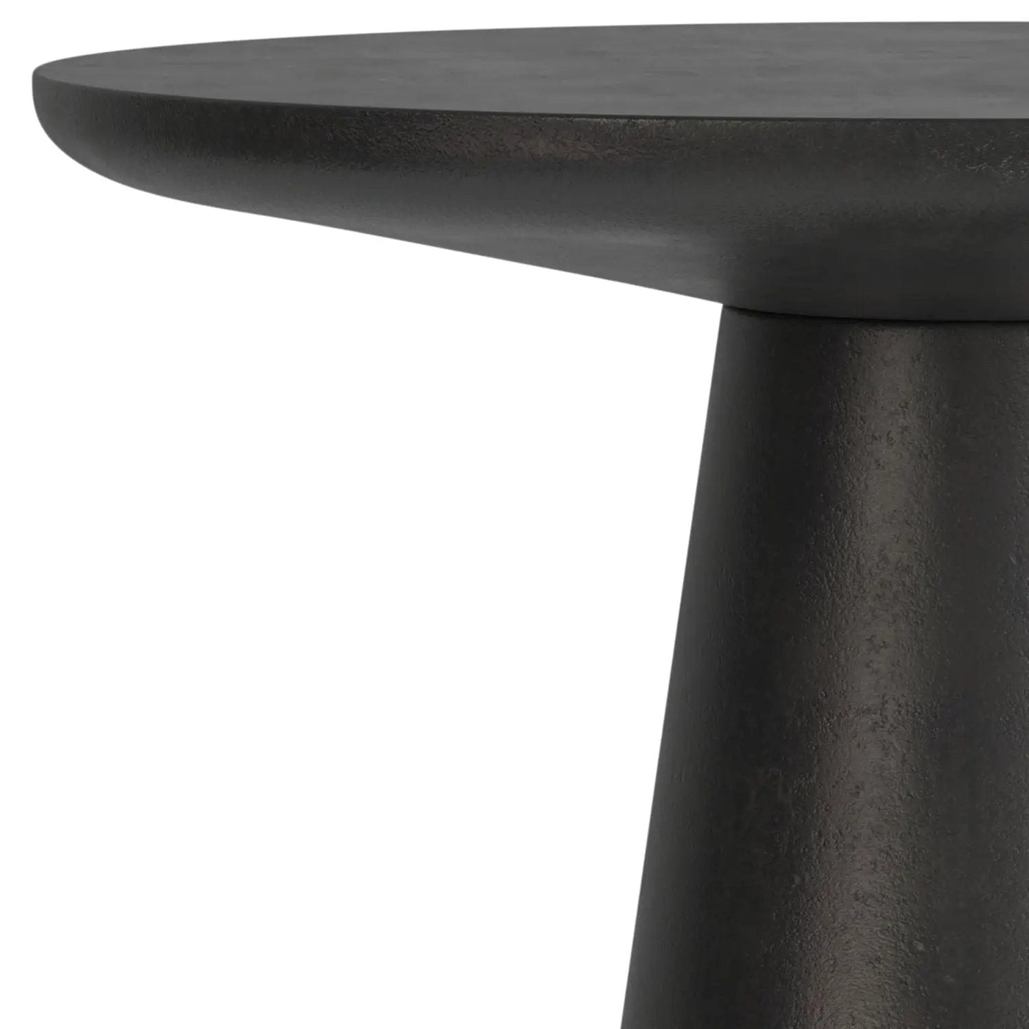 Gloria - Cast Aluminum Side Table - Black by HouseOfZazla
