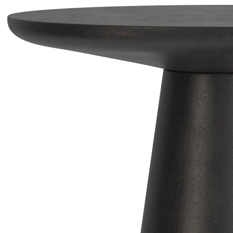 Gloria - Cast Aluminum Side Table - Black by HouseOfZazla