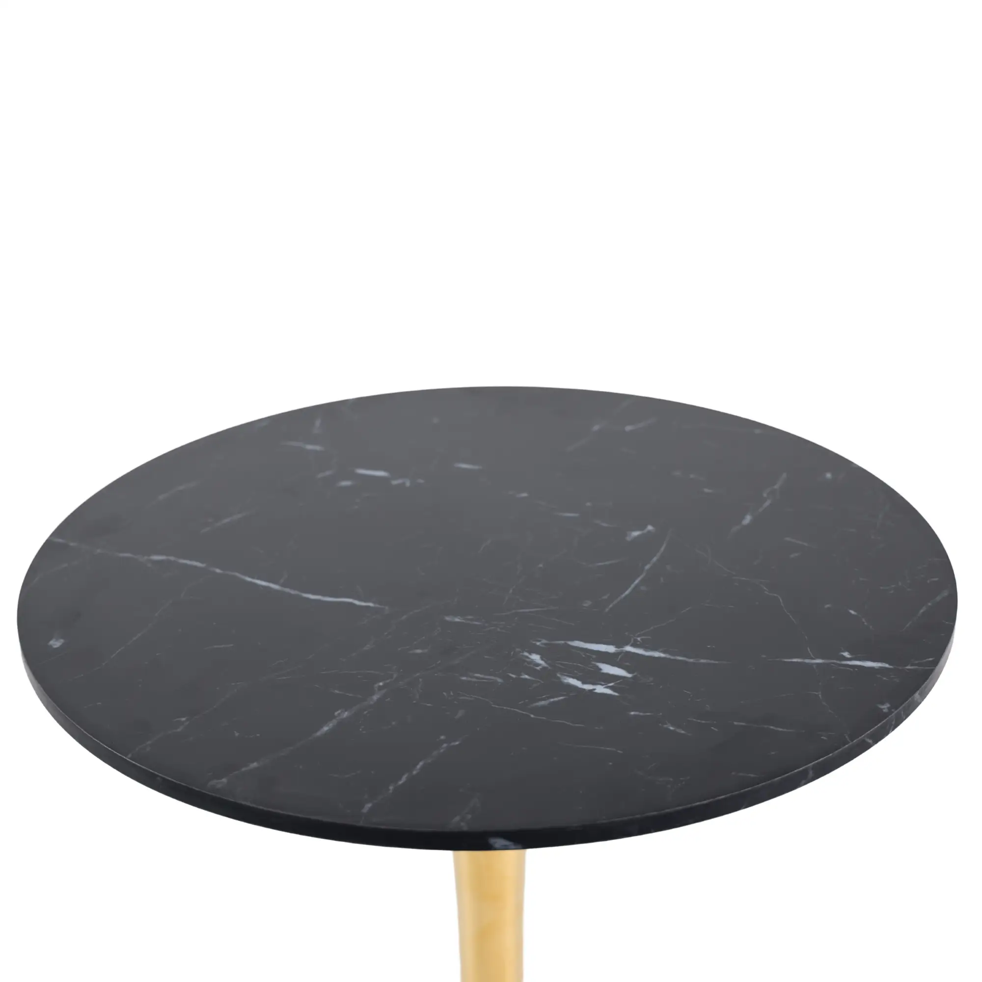 Mid-Century Black Marble Tulip Table by HouseOfZazla