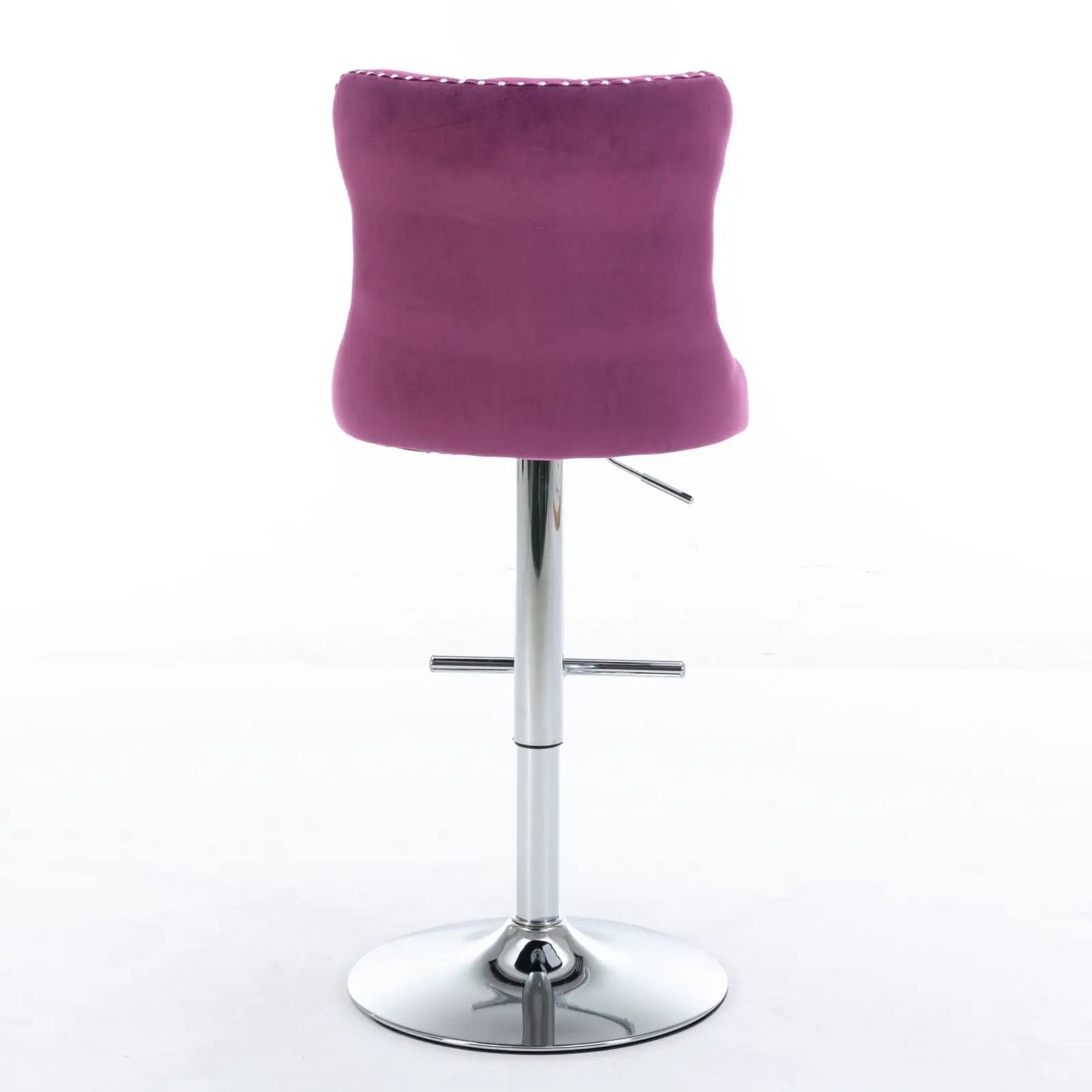 Swivel Barstools Adjusatble Seat Height From 25-33", Modern Upholstered Base Bar Stools With Backs Comfortable Tufted For Home Pub And Kitchen Island (Set of 2) by Unique Piece Furniture
