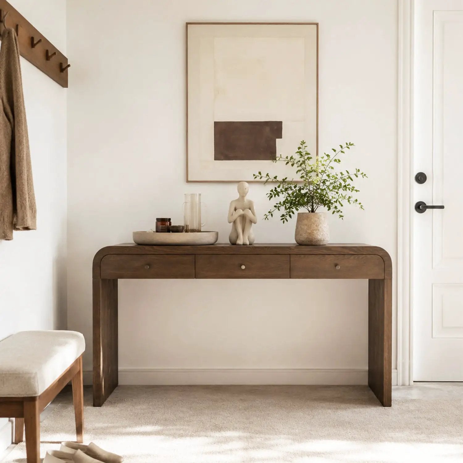 Dark Table with 3-Drawer Storage by HouseOfZazla