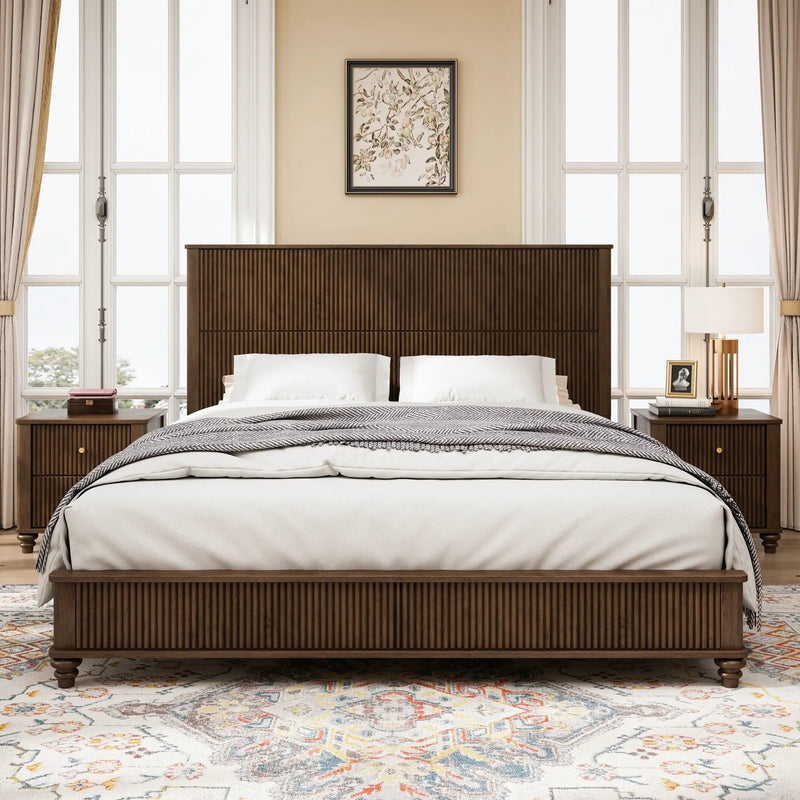 3 Piece Bedroom Set With Bed And 2 Nightstands by HouseOfZazla