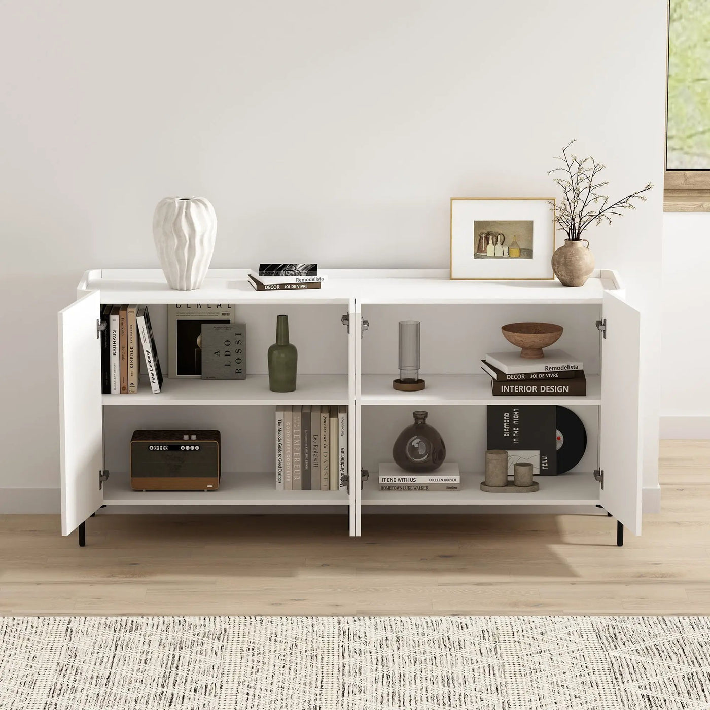 Abbey - Sideboard With Adjustable Shelves by HouseOfZazla