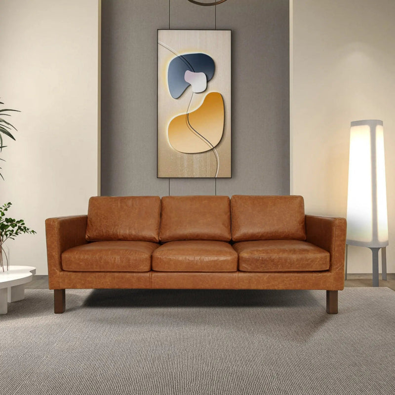 Memphis - Waxy Sofa - Cognac by Unique Piece Furniture
