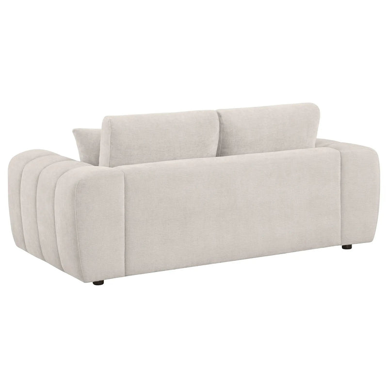 Burnett 4-piece Chenille Upholstered Sofa Set Ivory by Unique Piece Furniture