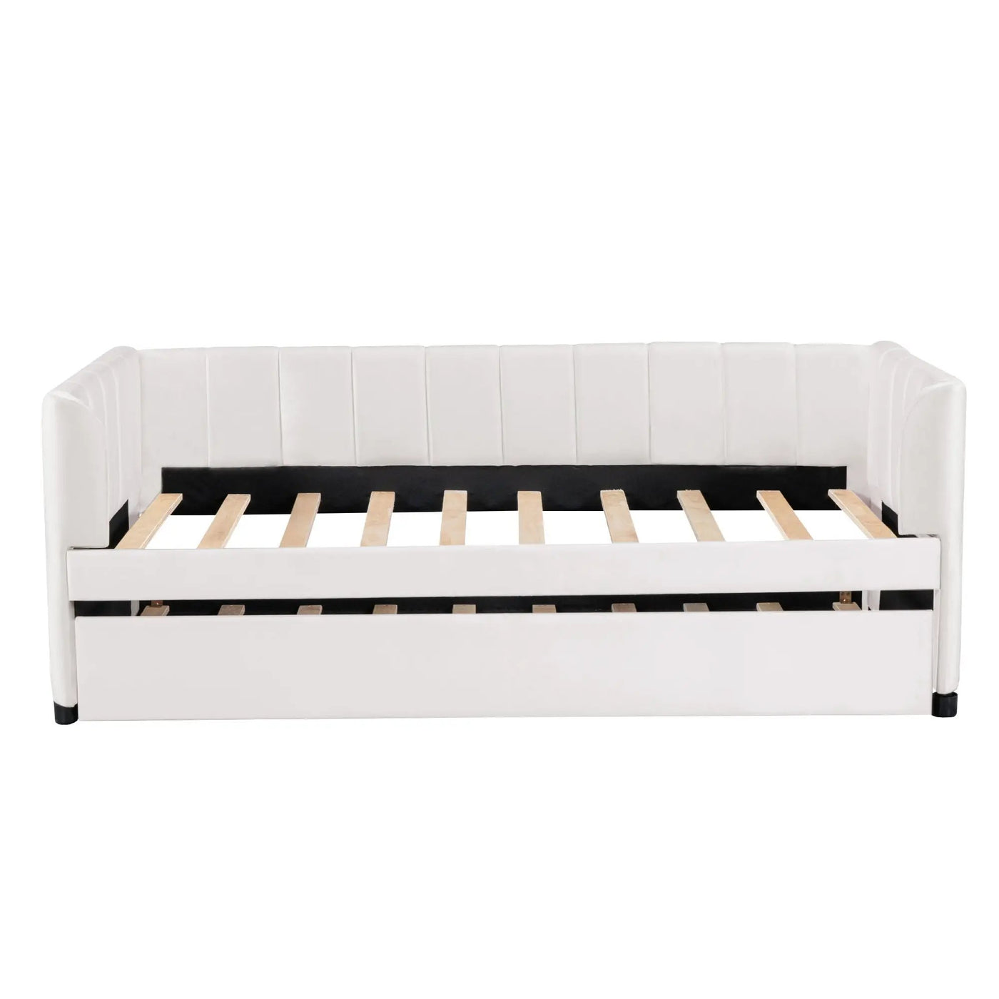 Upholstered Daybed With Ergonomic Design Backrest by HouseOfZazla