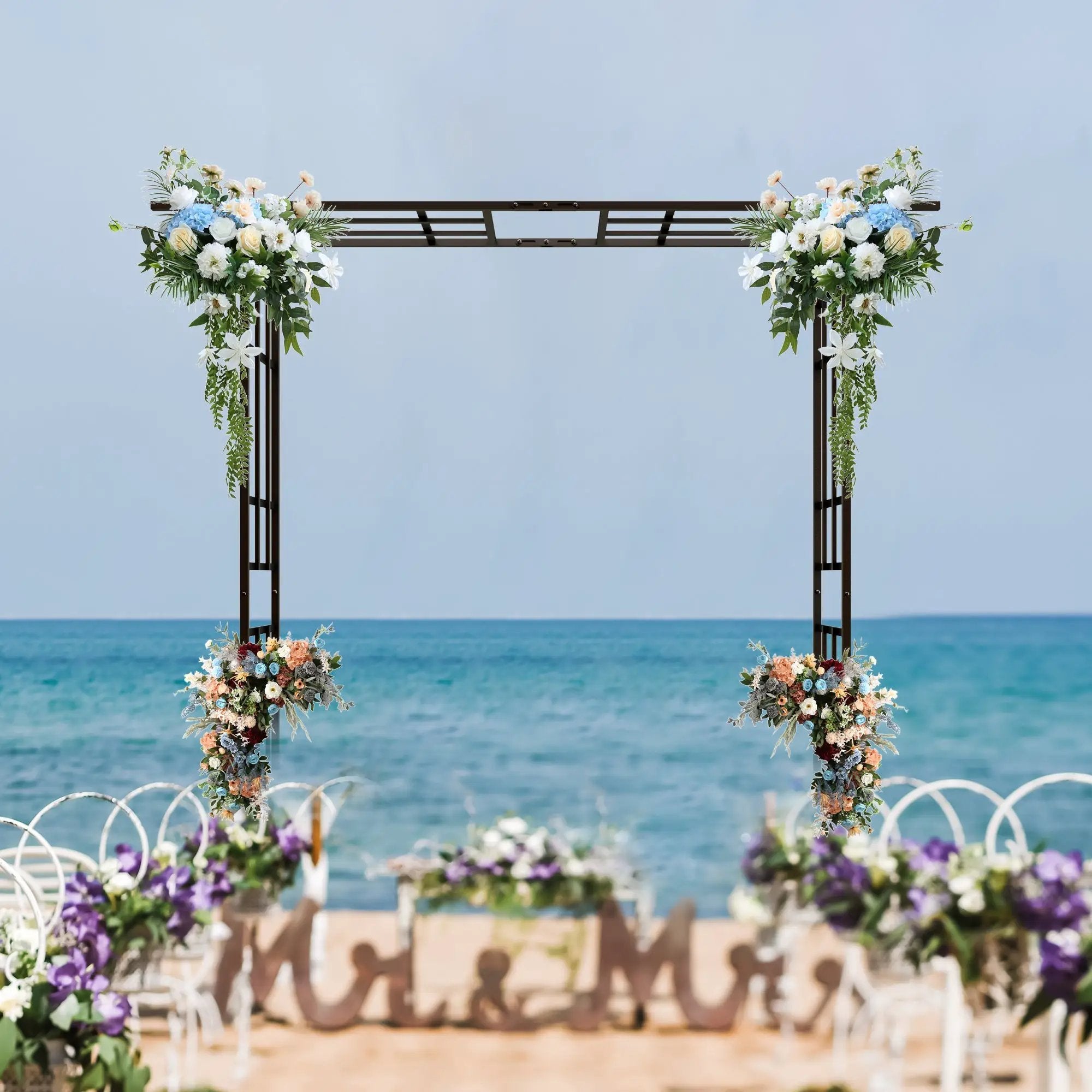 Metal Garden Arch with Adjustable Width for Climbing Plants by HouseOfZazla