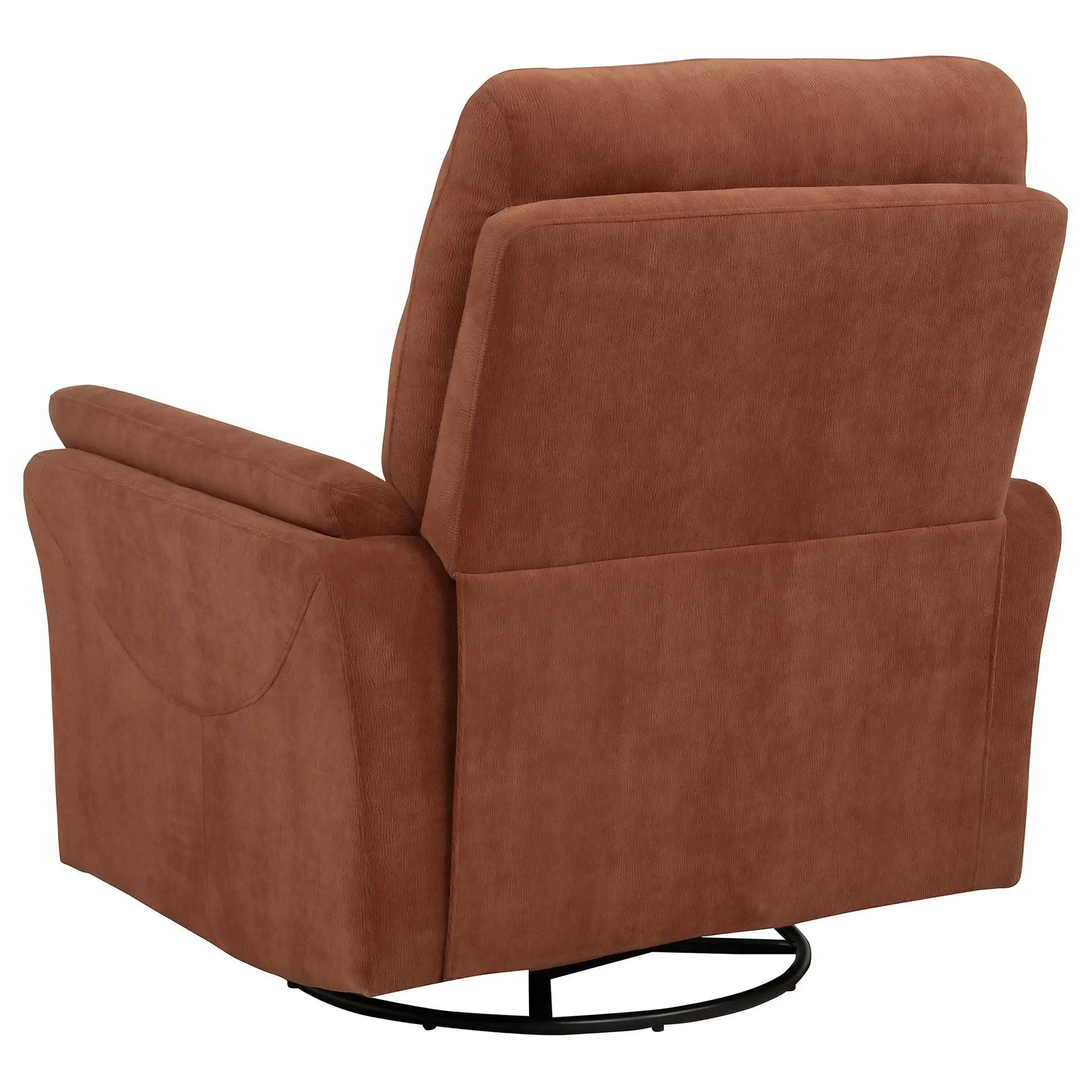 Adler Upholstered Power Swivel Glider Recliner Rust by Unique Piece Furniture