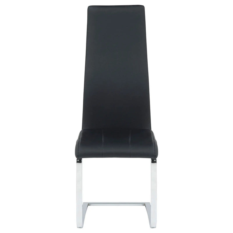 Montclair Upholstered Dining Side Chair Black (Set of 4) by Unique Piece Furniture