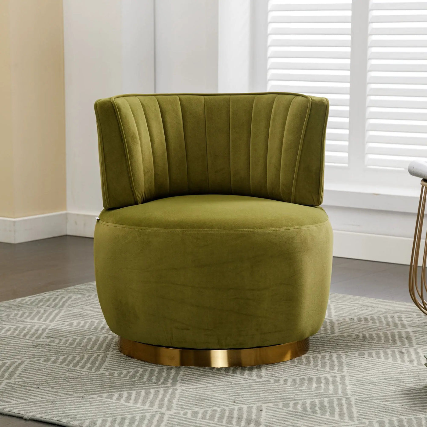 360 Degree Swivel Cuddle Barrel Accent Sofa Chair by HouseOfZazla