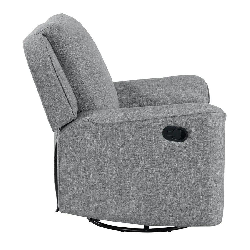 Destiny - Glider Recliner With Swivel - Gray Linen by Unique Piece Furniture