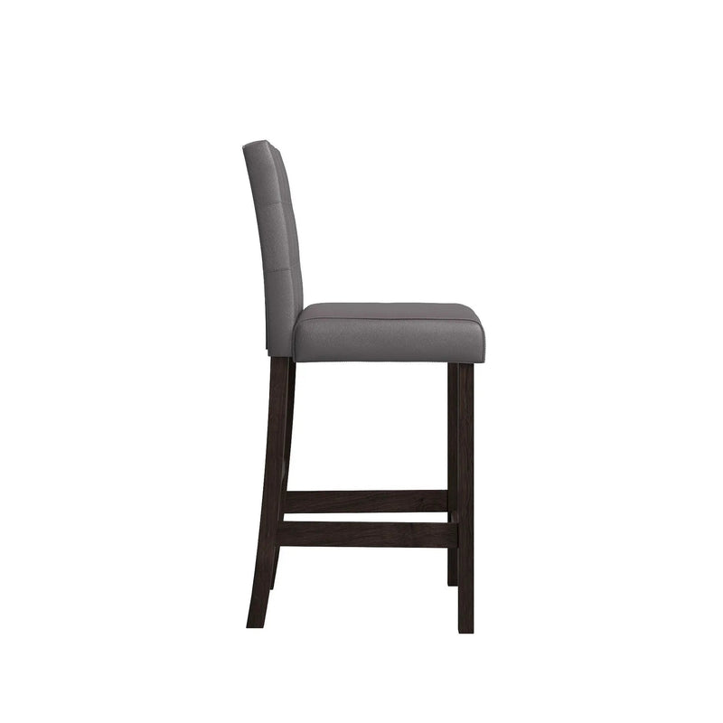 Leon - Bar Table And 4 Bar Stools - Espresso / White by HouseOfZazla