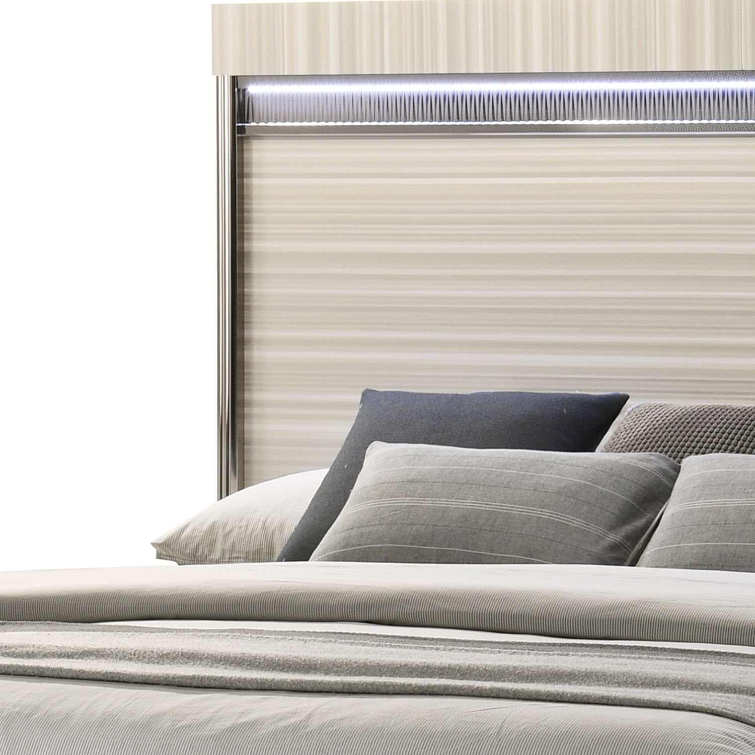 Leonor - Bed With LED Headboard And Footboard by HouseOfZazla