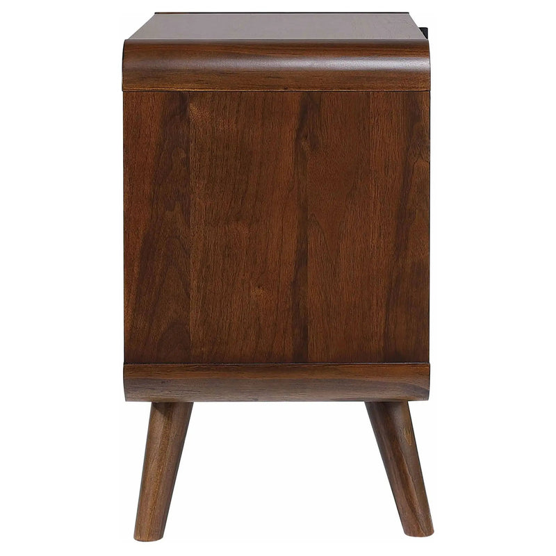 Robyn 2-drawer Nightstand Bedside Table Dark Walnut by Unique Piece Furniture