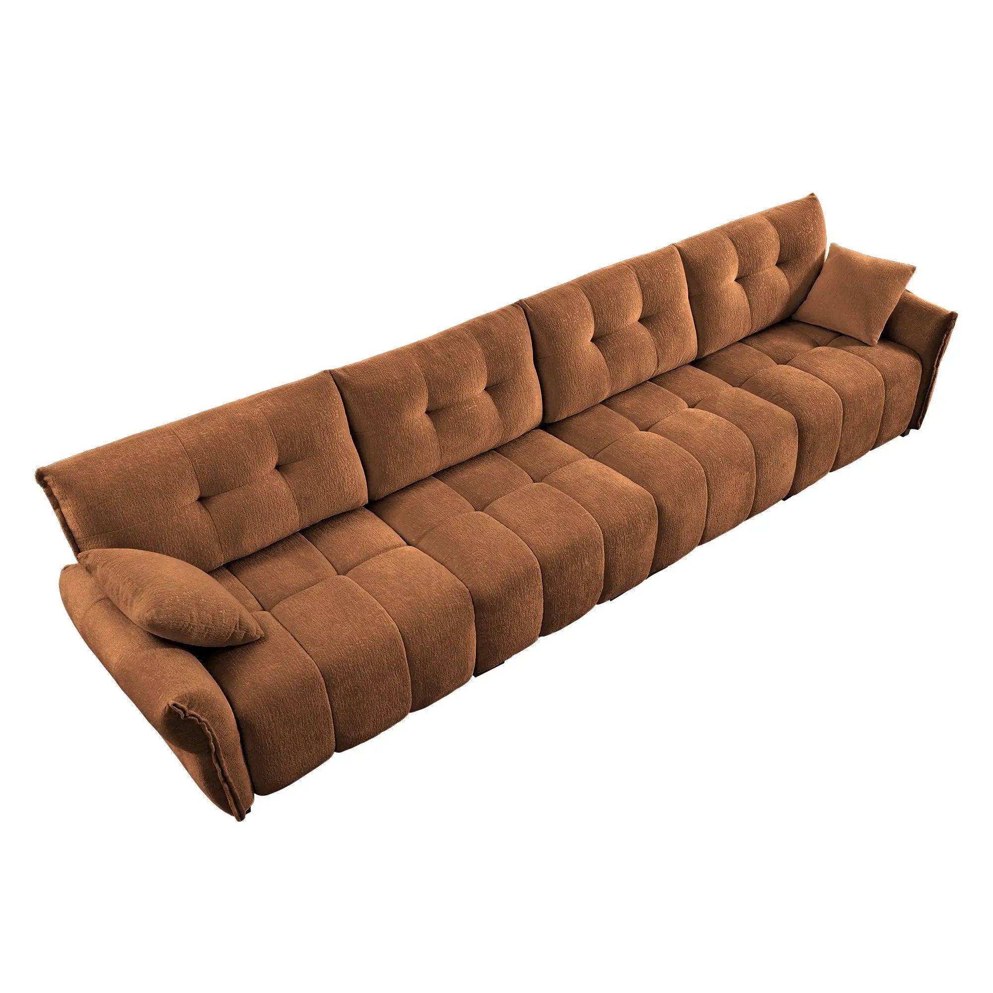 Modern Sofa & Pillows, Textured Cover, High Rebound Cushions by Unique Piece Furniture