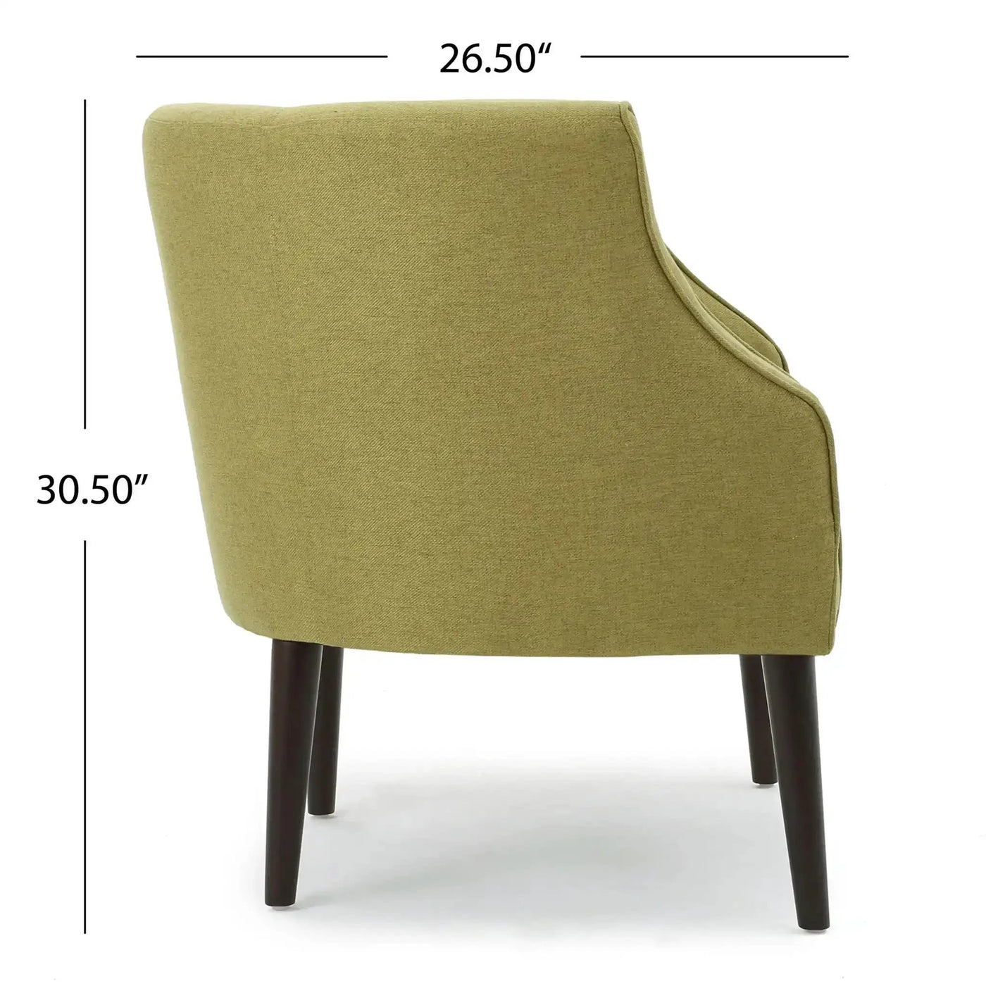Contemporary Upholstered Club Chair With Button Tufting by HouseOfZazla