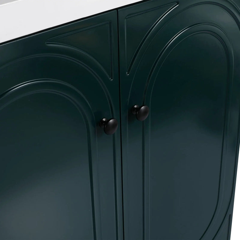 Modern Freestanding Bathroom Vanity With Soft Close Cabinet Doors