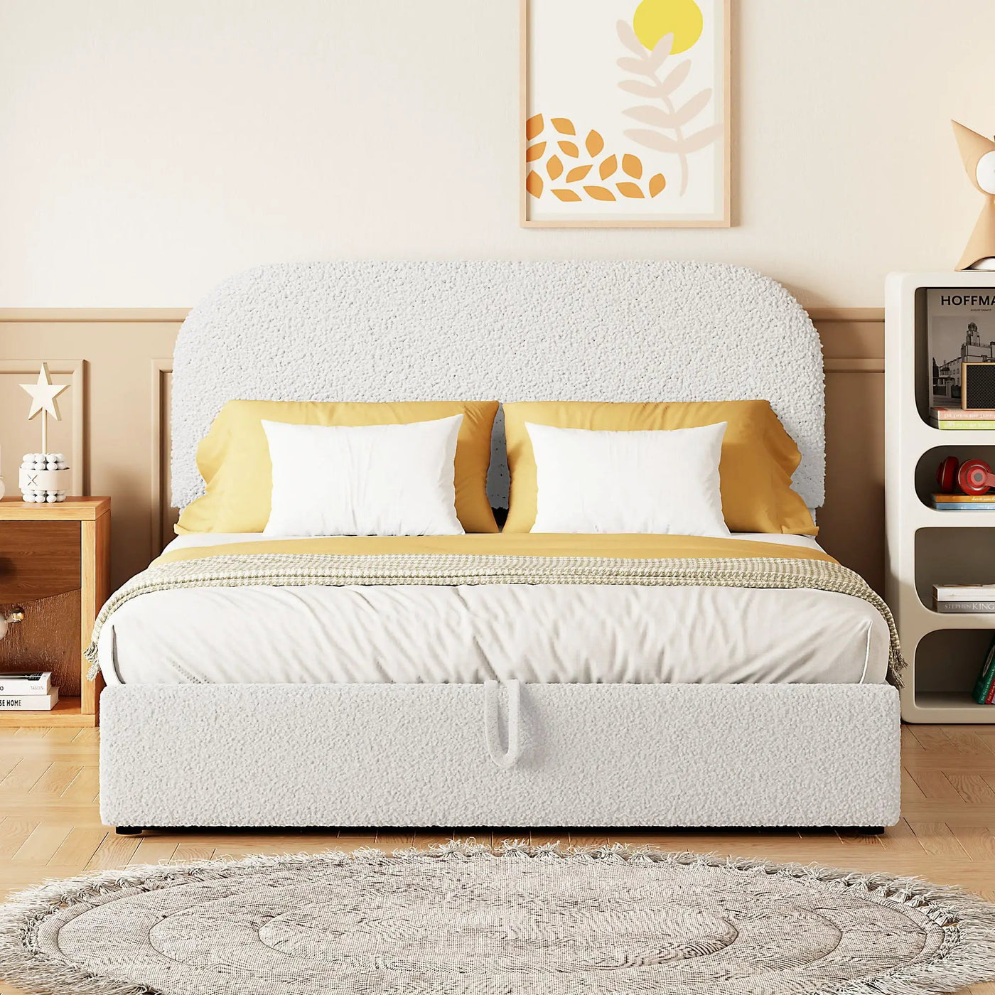 Upholstered Platform Bed With Hydraulic Storage System by HouseOfZazla