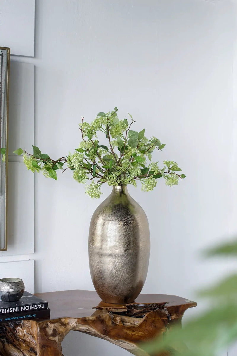 8.5x8.5x18.5 Aluminum Vase by HouseOfZazla