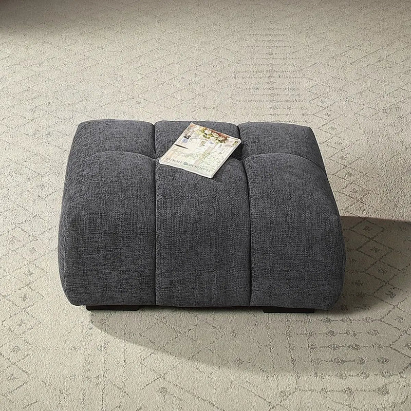 Chosen - Ottoman - Gray Chenille by Unique Piece Furniture