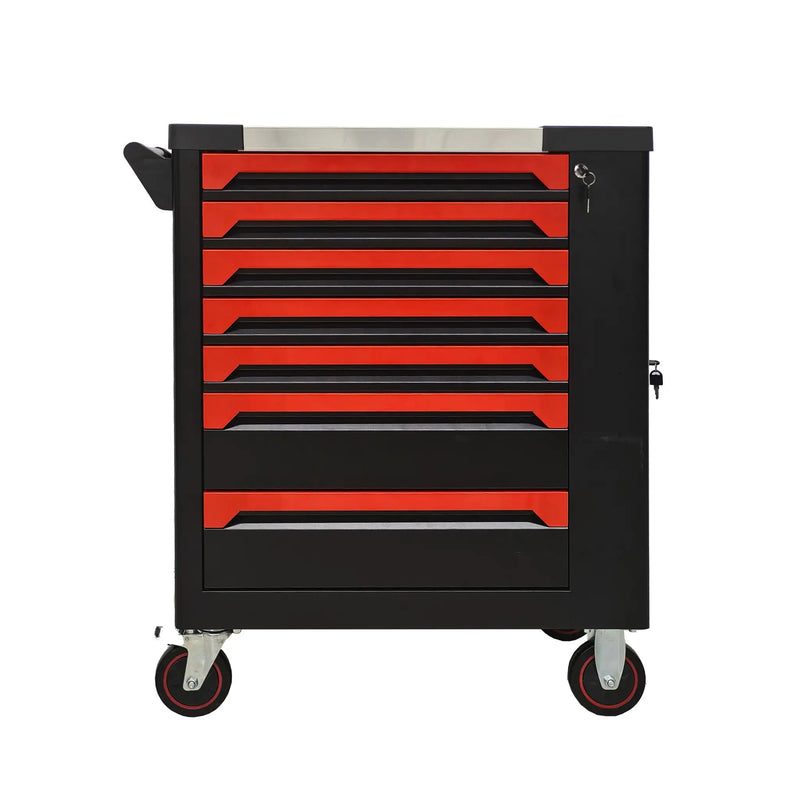 7 Drawer SPCC Rolling Tool Chest with 258-Piece Complete Tool Set by HouseOfZazla