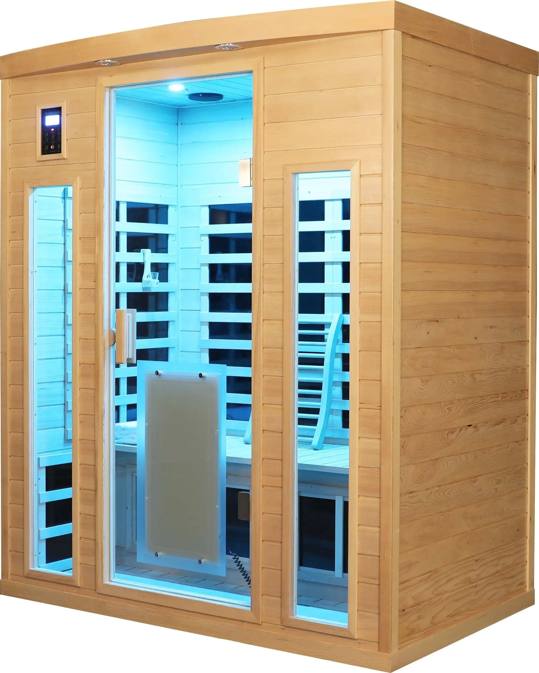Low EMF Three person Far infrared sauna room (Front & Rear) by HouseOfZazla