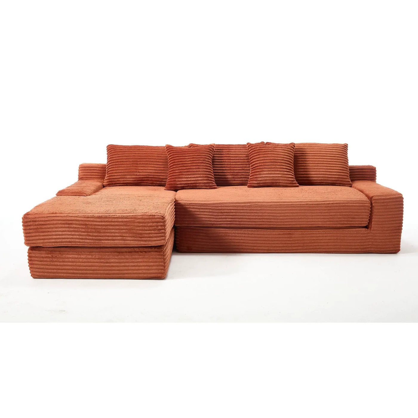 Modern L - Shaped Sectional Couch With Memory Foam by Unique Piece Furniture