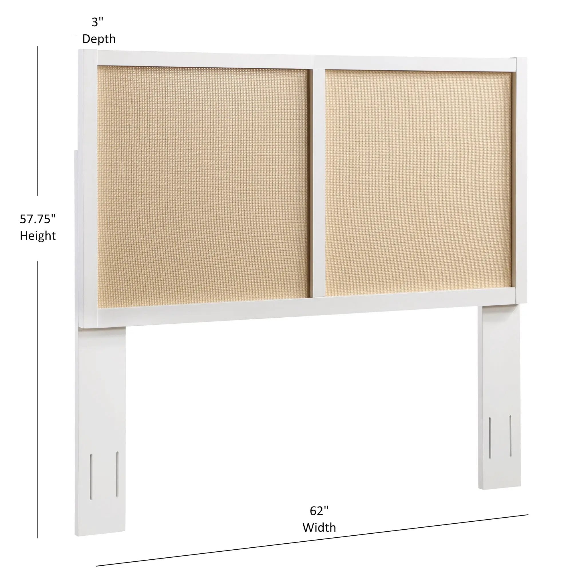 Barkley - Cane Headboard With Adjustable Height by HouseOfZazla