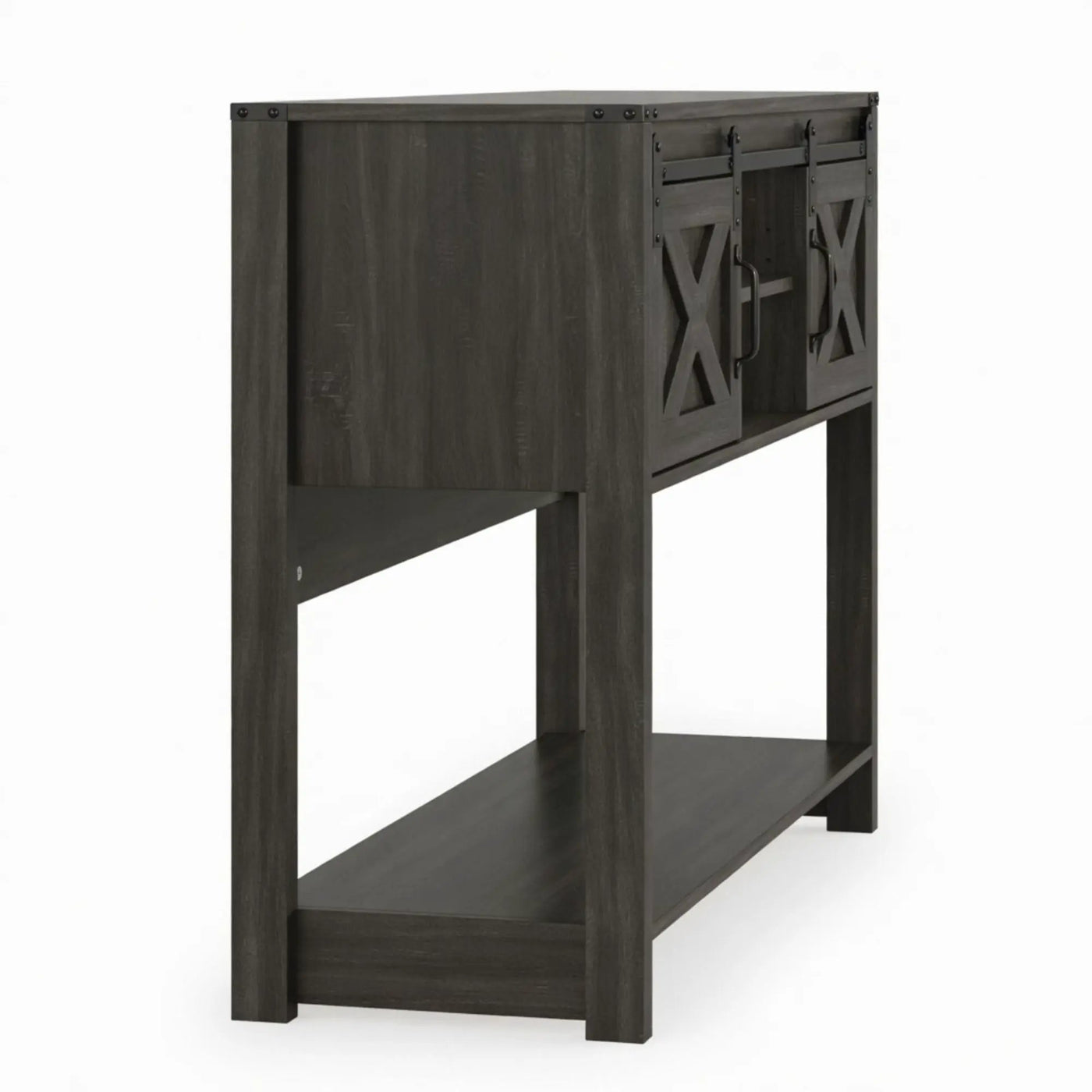 Farmhouse Entryway Table With Sliding Barn Door by HouseOfZazla