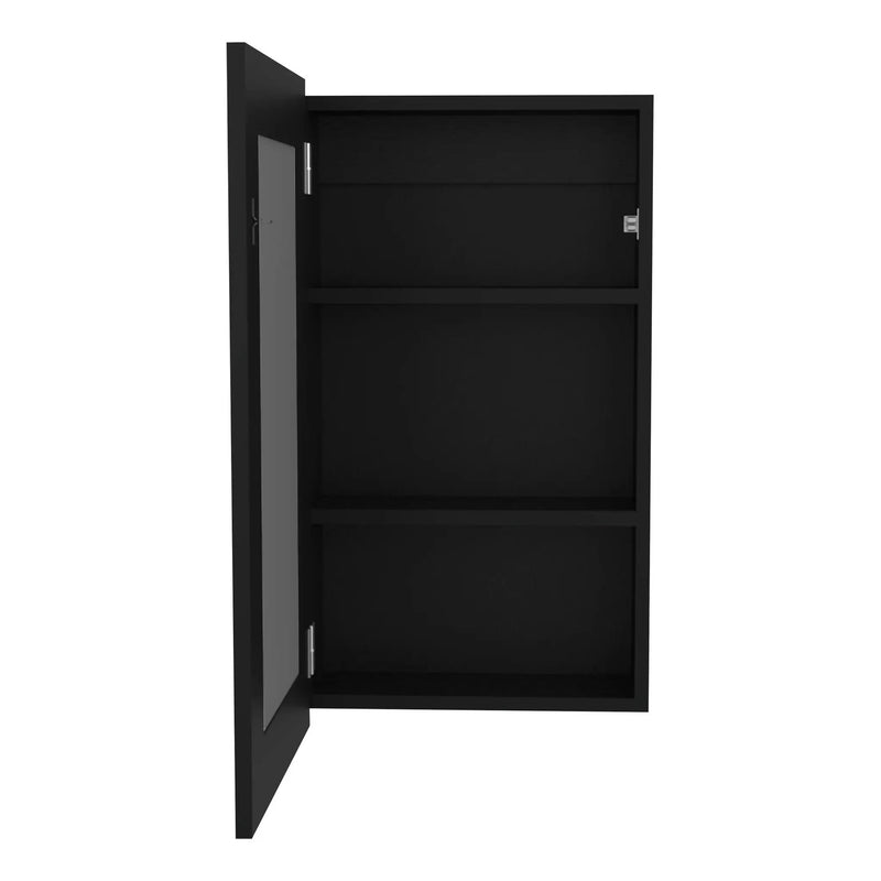 Medicine Cabinet 25.7" H, 1 Door, 3 Shelves, 1 Mirror by HouseOfZazla