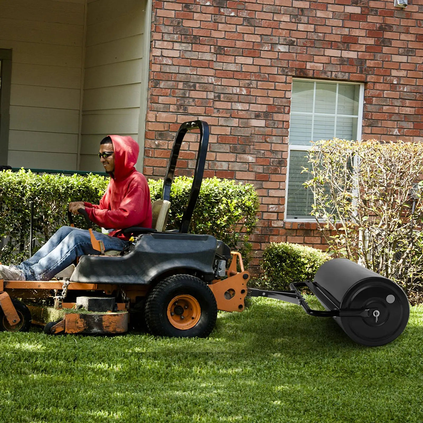 39 Inch Wide Push/Tow Lawn Roller by DirectDeals