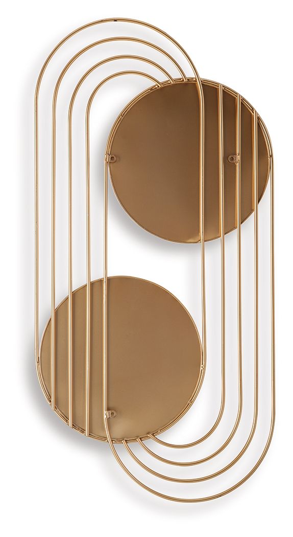 Warrenley - Accent Mirror - Gold Finish, photo 2 of 6