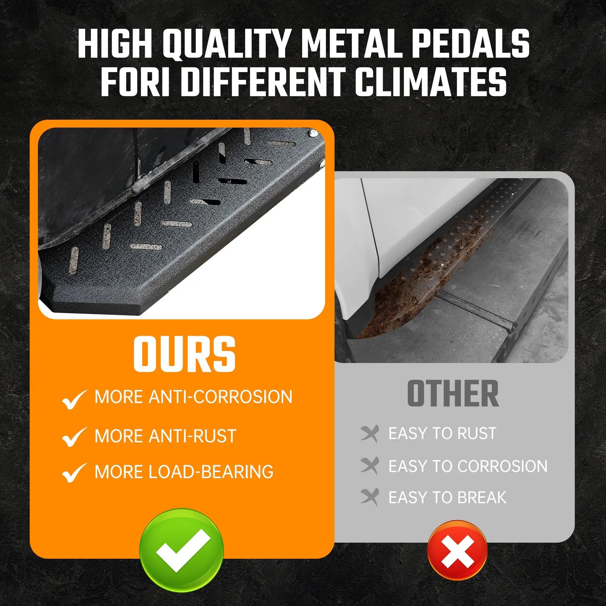 Running Boards for Ford Bronco 4 Door (2021-2026) by HouseOfZazla
