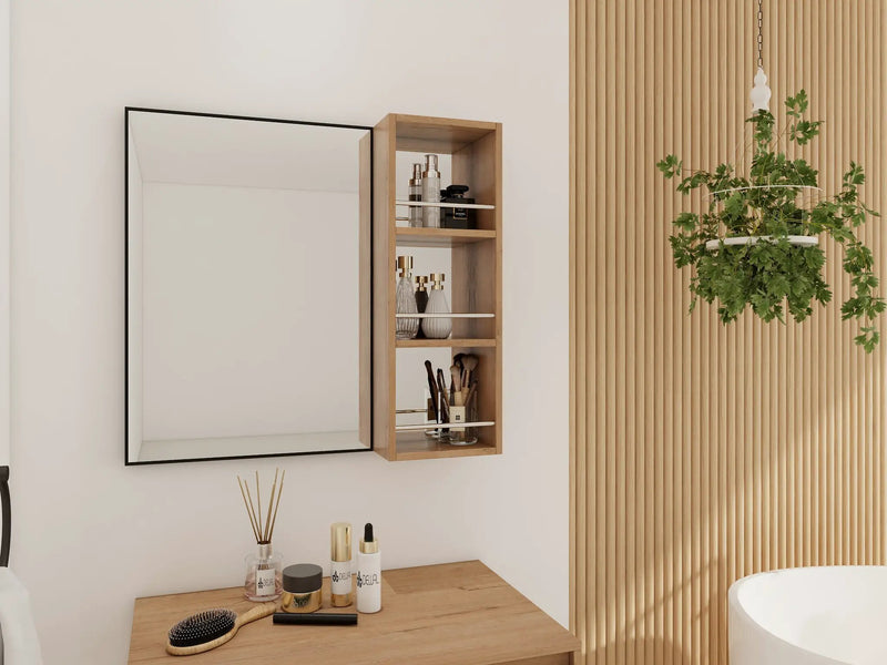 10'' Wall Mounted Bathroom Mirror Cabinet with Open Storage by HouseOfZazla