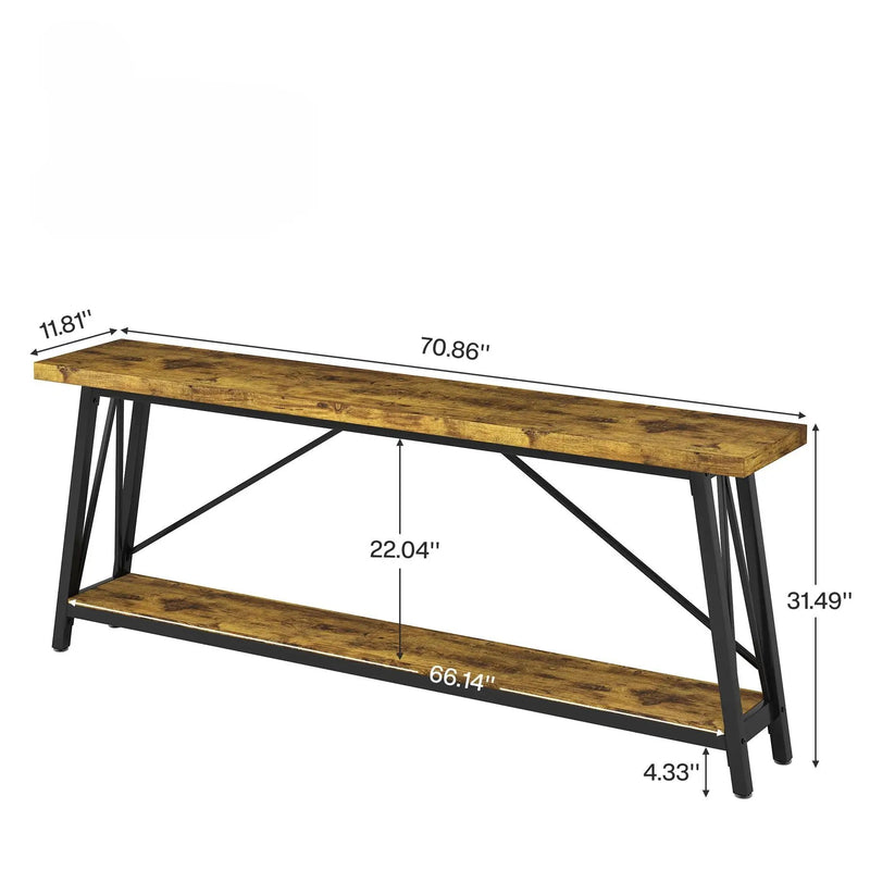 Sofa Table With Frame Extra Long Entryway Console by HouseOfZazla