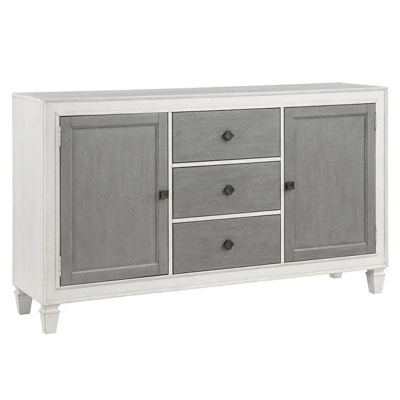Katia - Server - Rustic Gray & Weathered White by Unique Piece Furniture