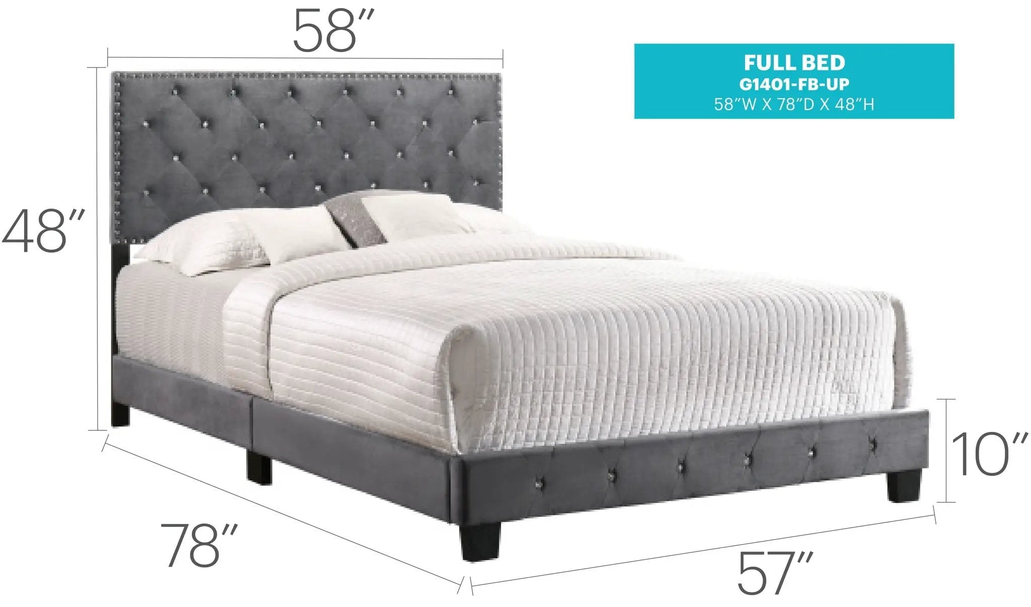 Luxurious Upholstered Bed by Unique Piece Furniture