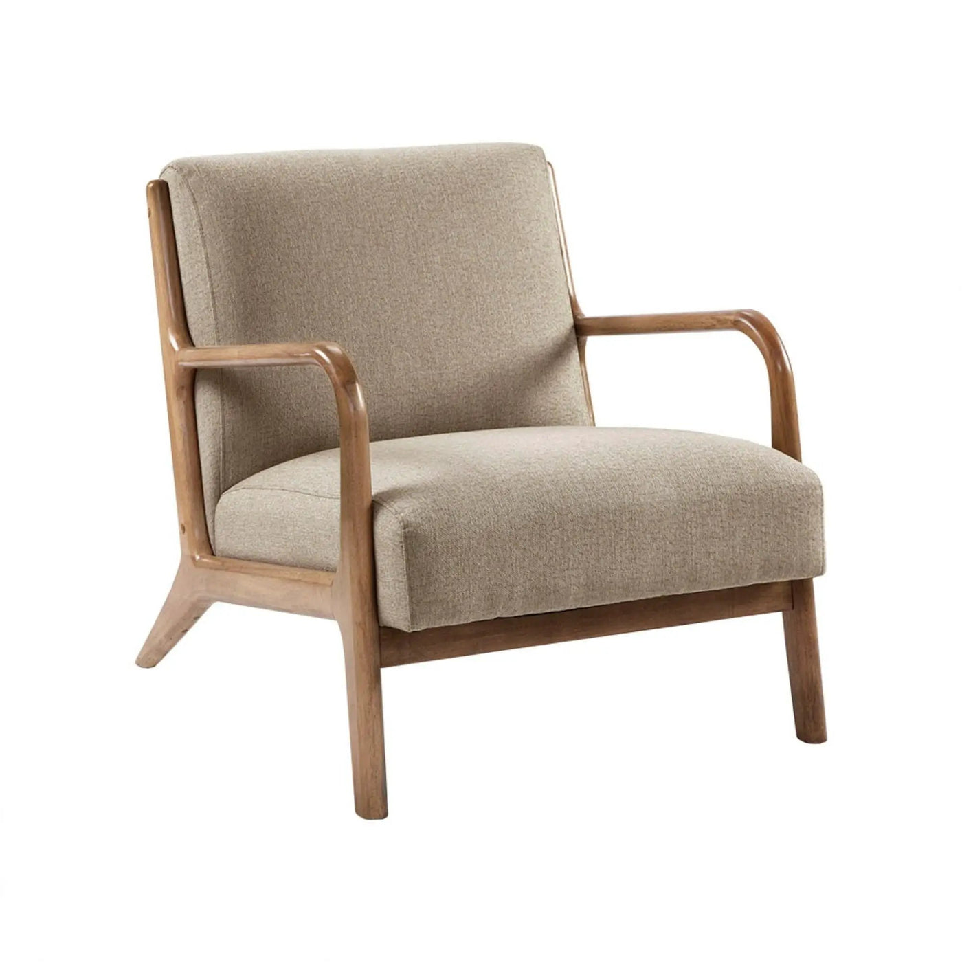 Mid-Century Style Lounge Chair With Upholstered Seat by Unique Piece Furniture