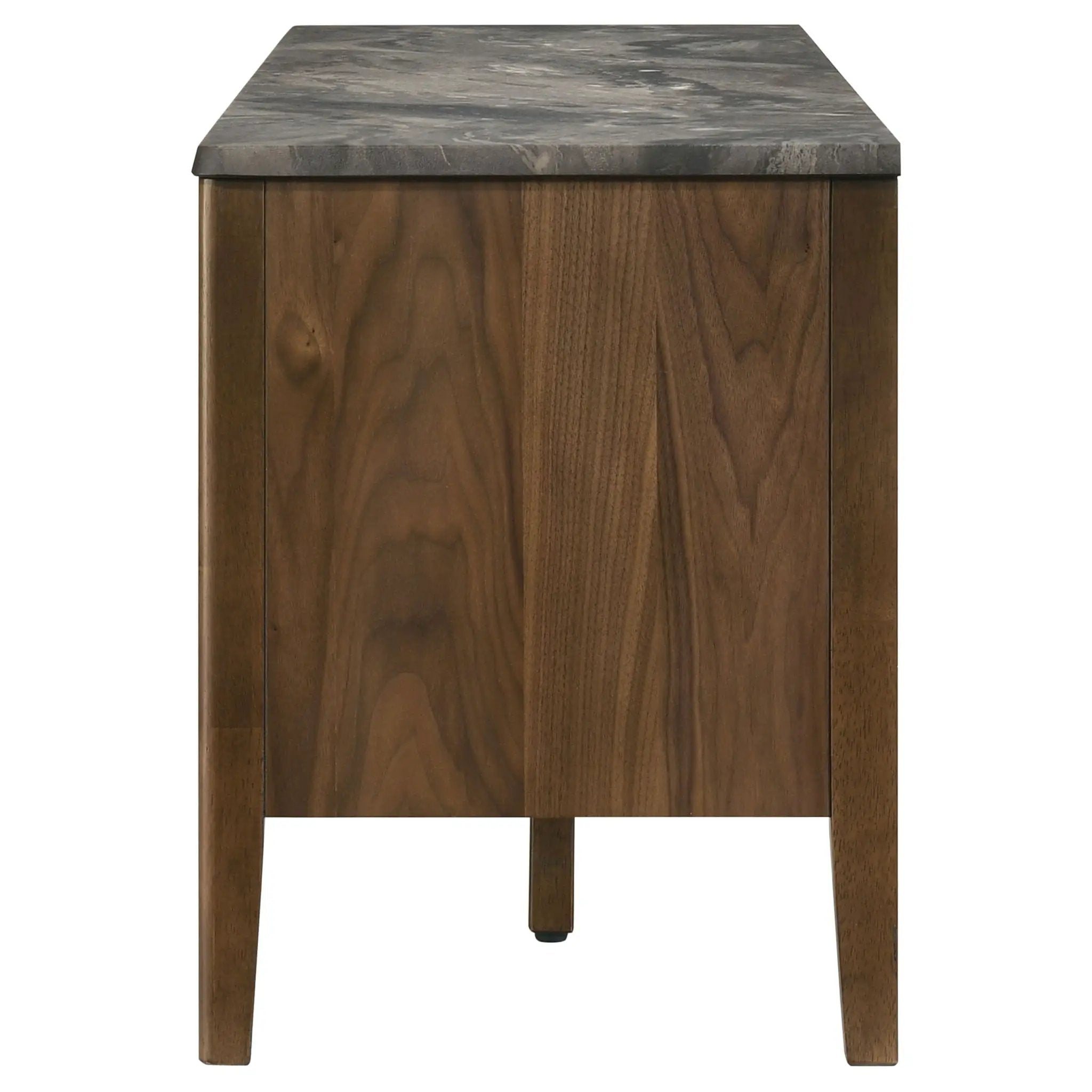 Bradley 63-inch 2-Door SmartTop TV Stand Smokey Grey and Brown by Unique Piece Furniture