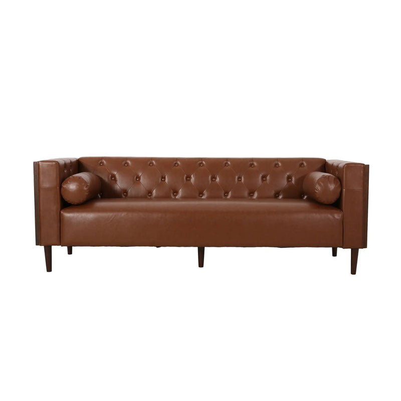 Contemporary 3 Seater Sofa With Tufted Design by HouseOfZazla