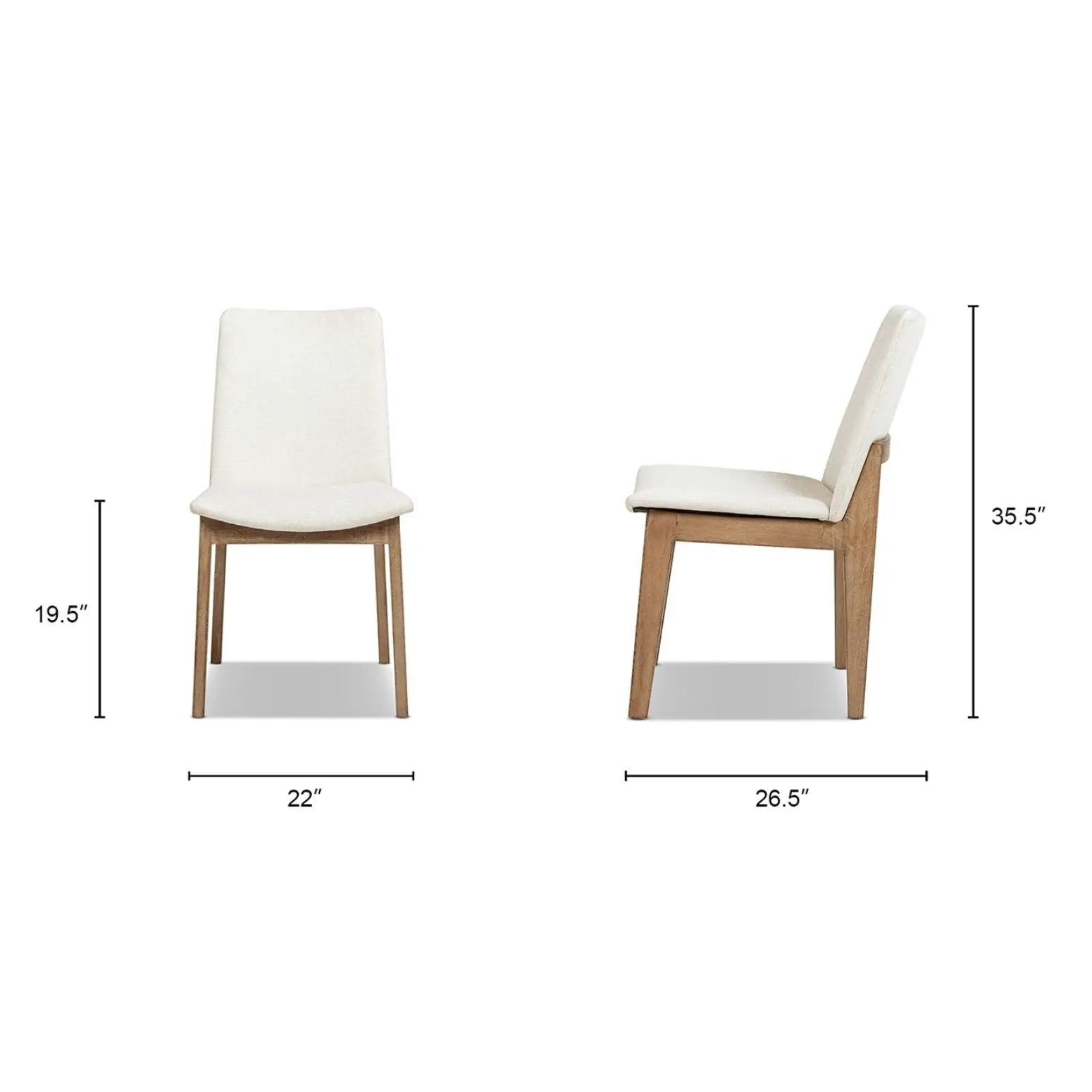 Auden - Dining Chair (Set of 2) - Light Beige by HouseOfZazla