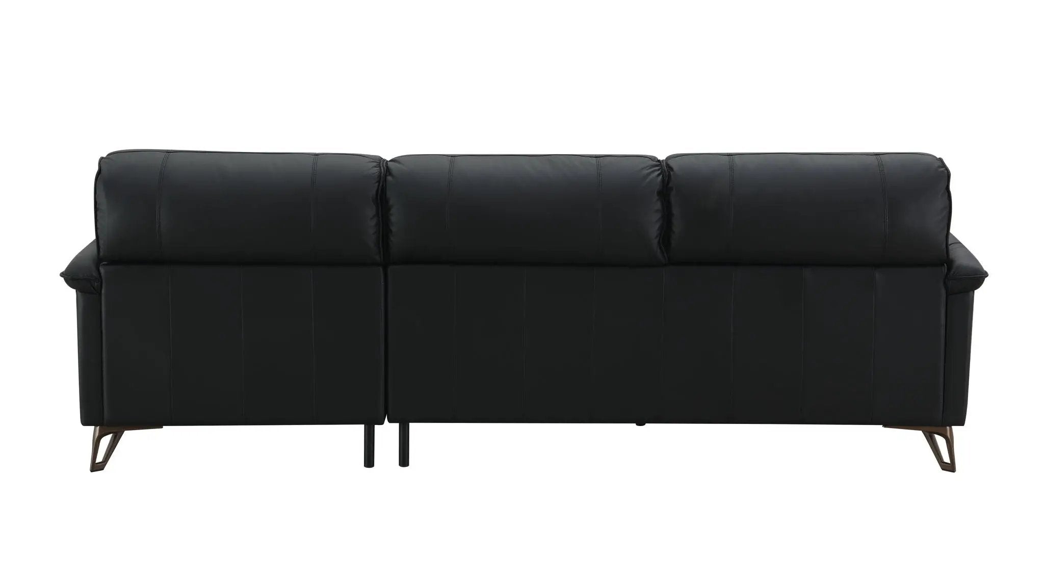 Eilene - Top Grain Leather Sofa - Black by Unique Piece Furniture