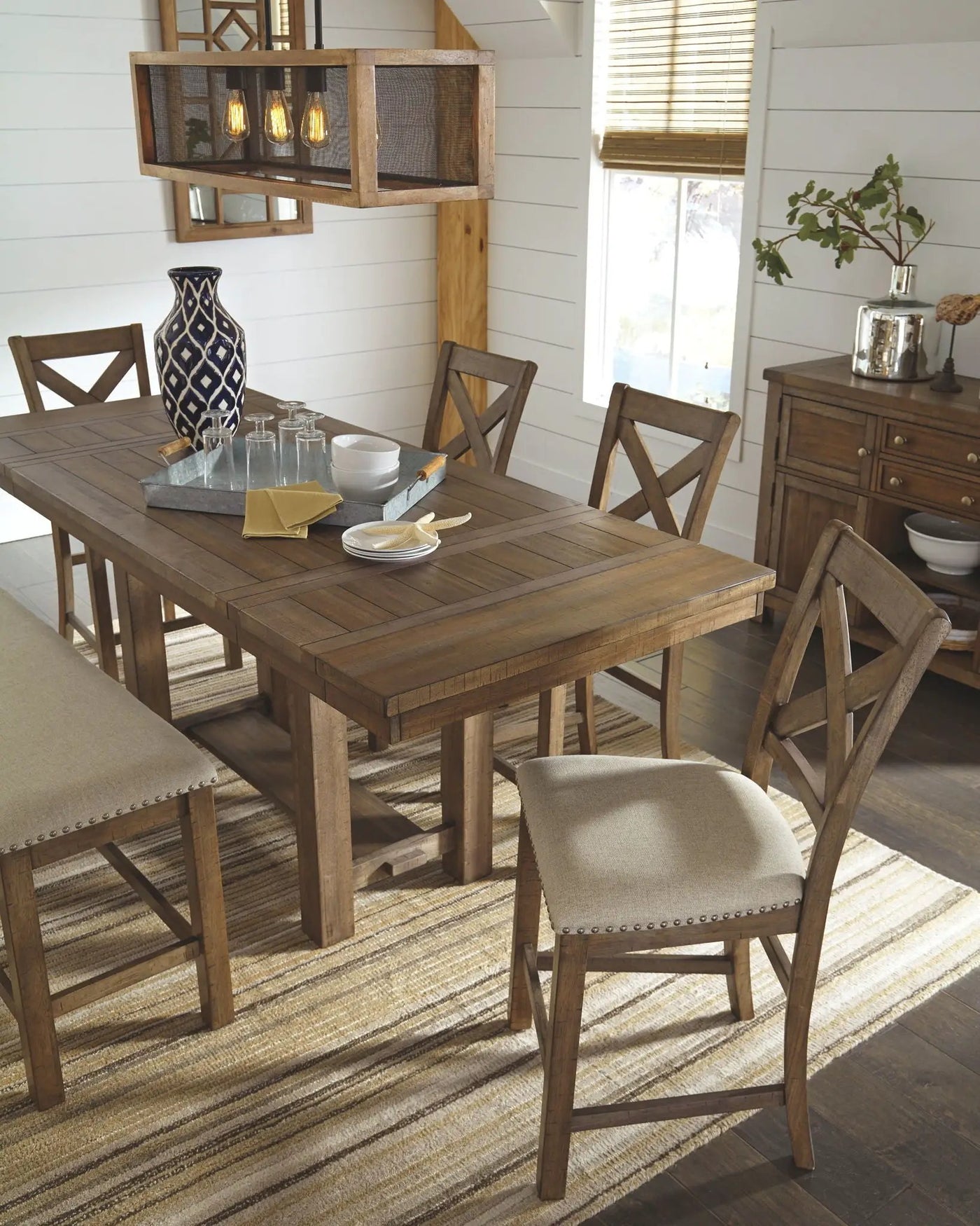 Moriville - Rectangular Dining Table Set - Counter Height by Unique Piece Furniture