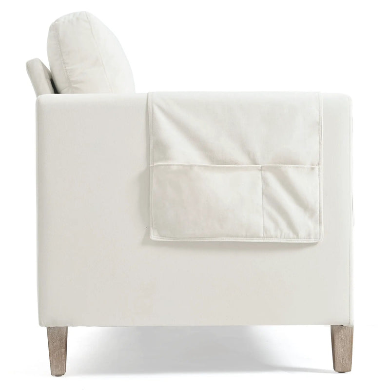 Comfortable Solid Wood Three-Seater Sofa by HouseOfZazla