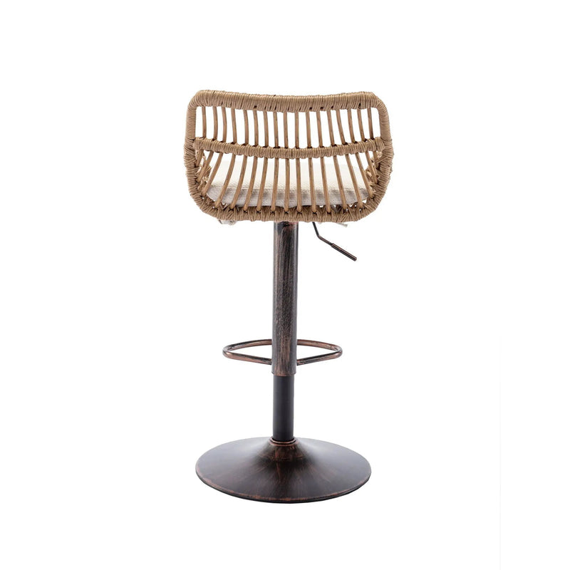 Modern Swivel Bar Stools Adjustable Counter Chairs With Footrest (Set of 2) by HouseOfZazla