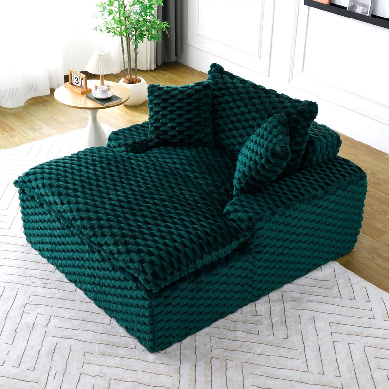Comfort Bearing Sofa With 2 Pillows And 1 Backrest - Green by HouseOfZazla